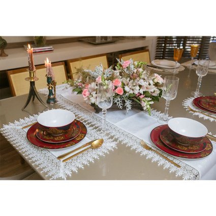 trilho de mesa classic branca