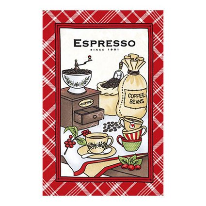 pano copa coffe vermelho