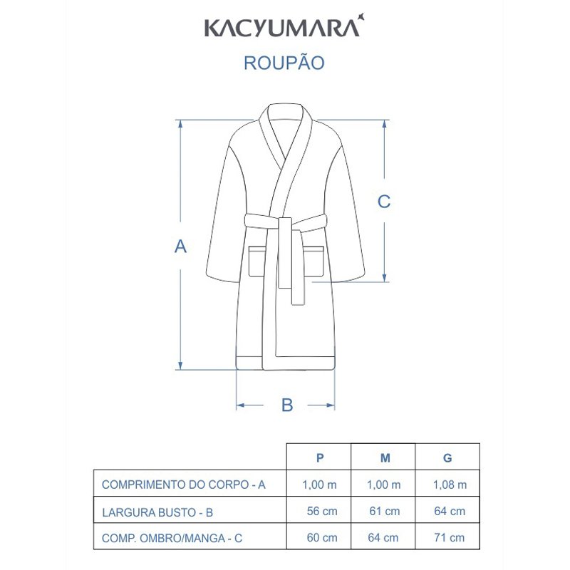 medidas roupao kacyumara