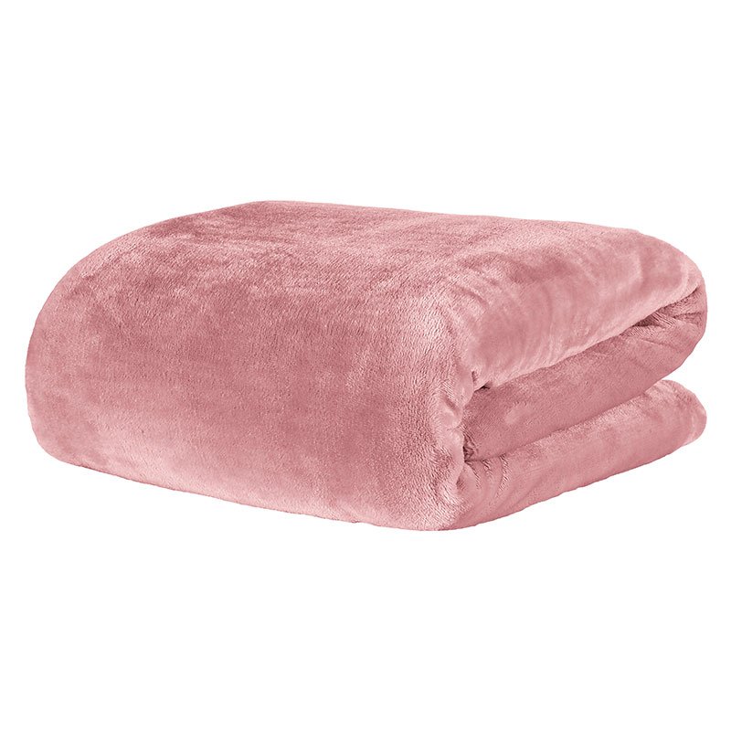 manta toque de seda still rose