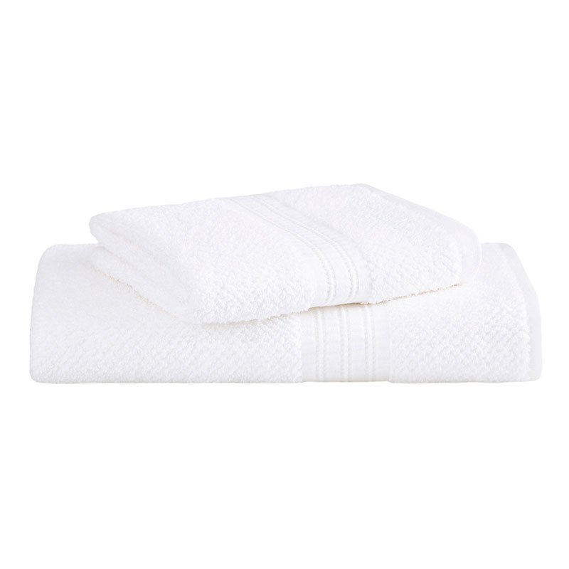 kit toalhas 2 pecas frape branco