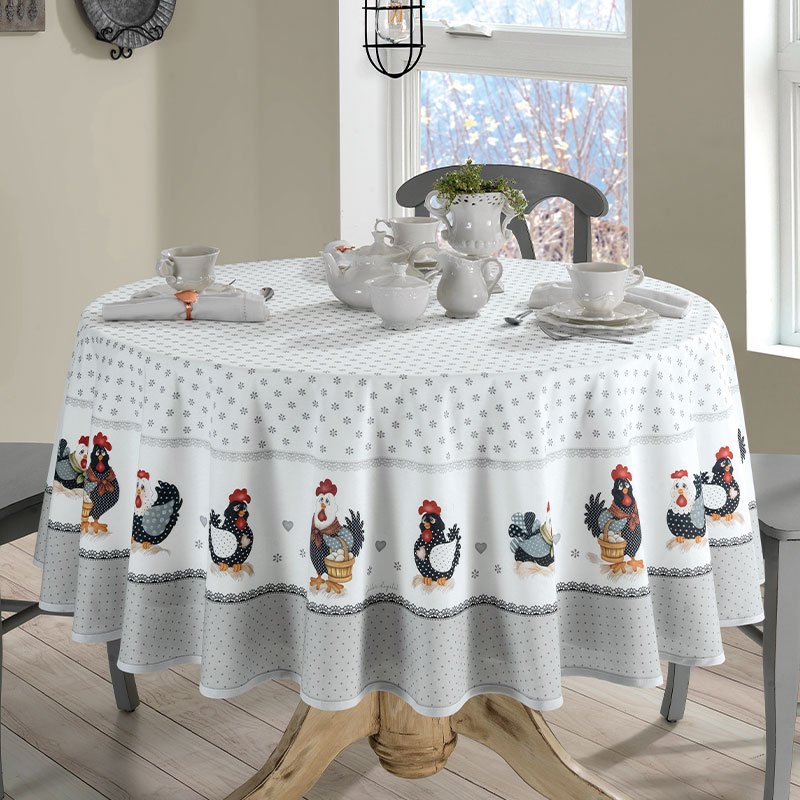 toalha de mesa redonda lia