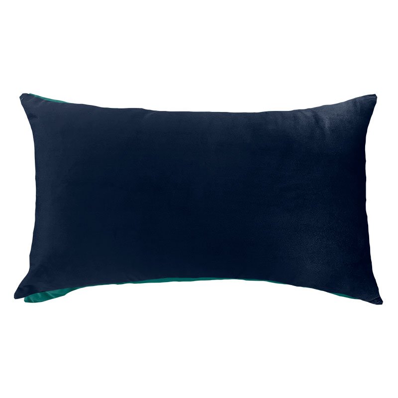 almofada veludo soft liso 35 x 58cm decortextil marinho