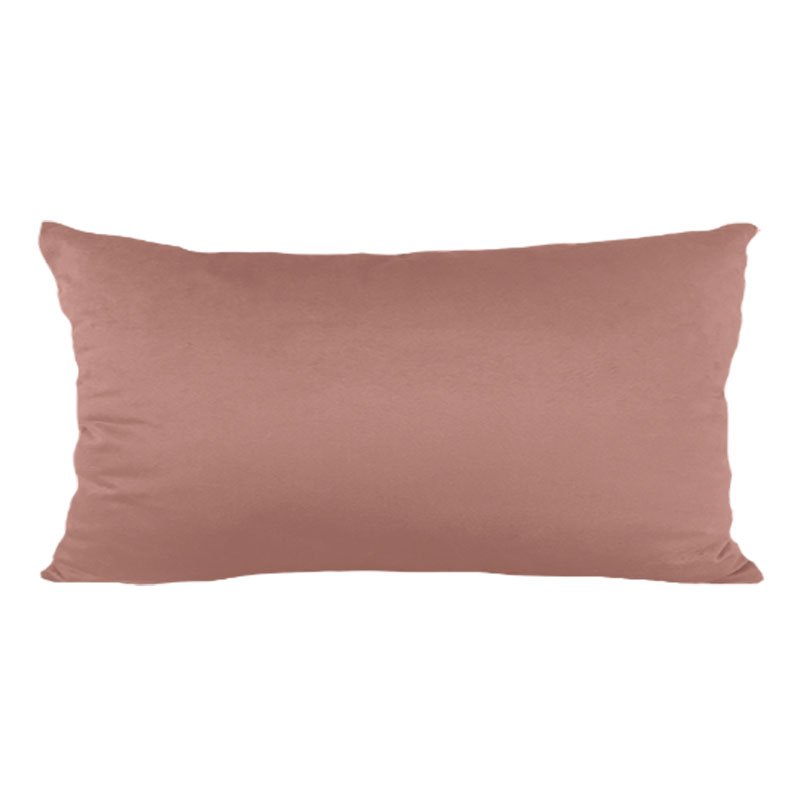 almofada veludo soft liso 35 x 58cm decortextil rose