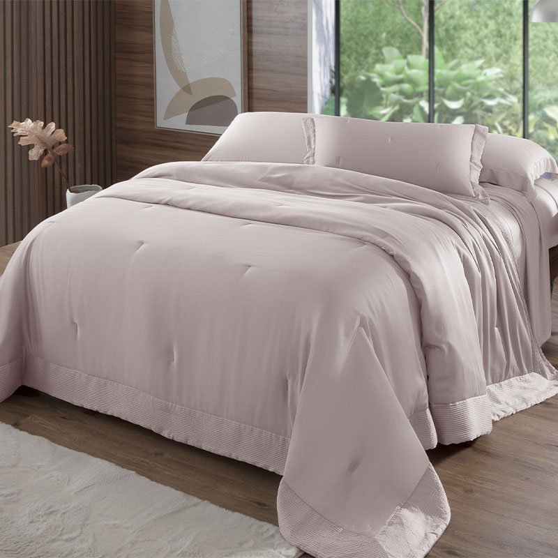 colcha bambu rose