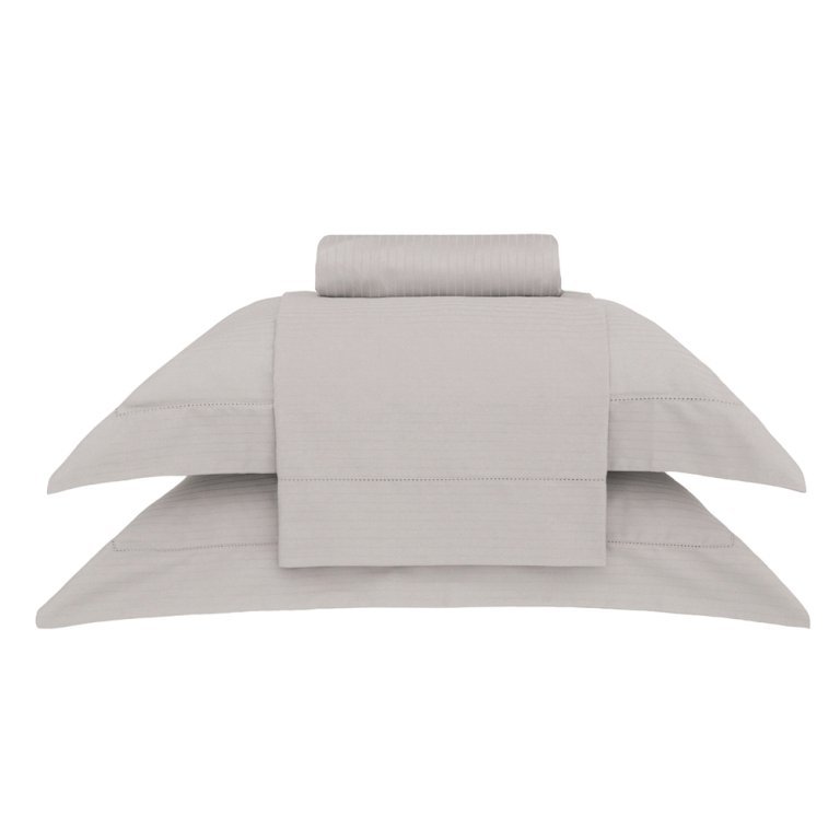 jogo de cama damask stripes still casal kaki