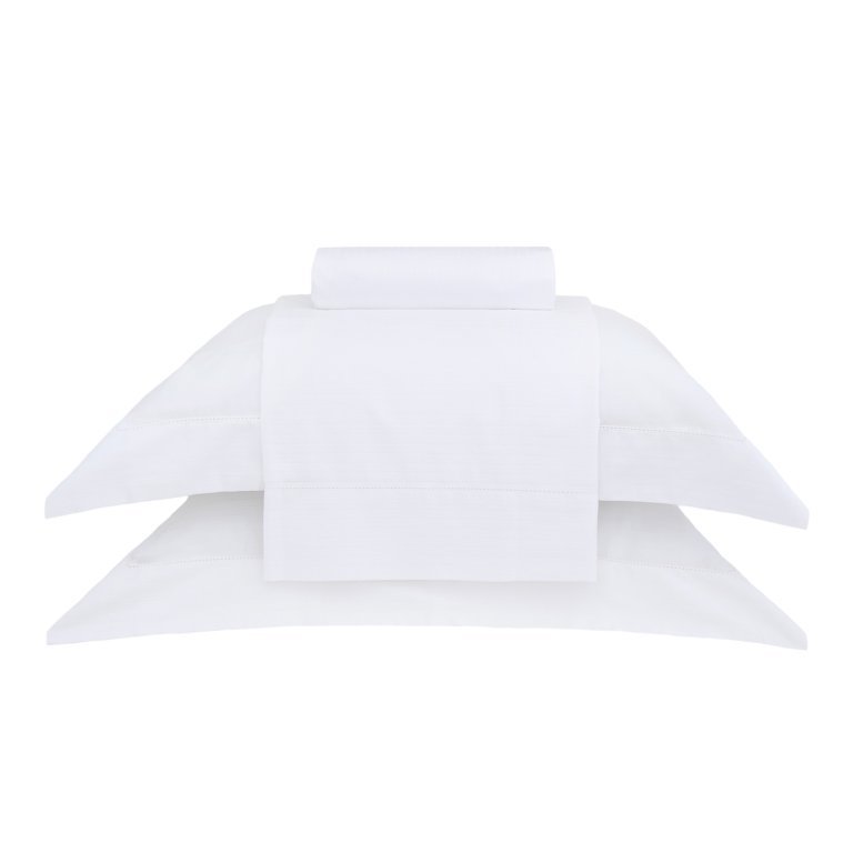 jogo de cama damask stripes still casal branco