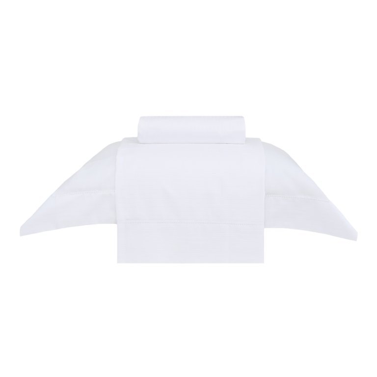jogo de cama damask stripes still solteiro branco
