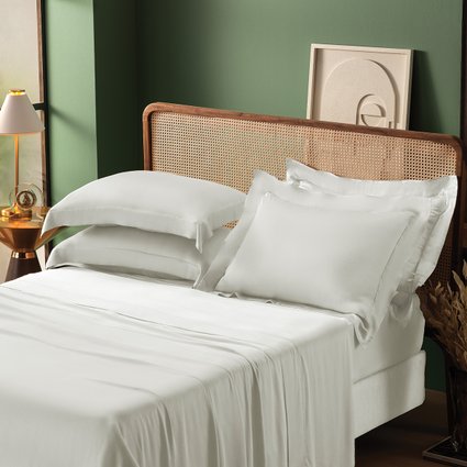 jogo de cama bambu ambiente branco