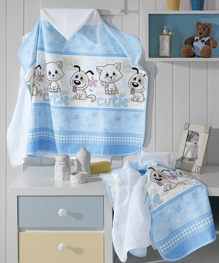 linha infantil banho com capuz baby cutie rgb